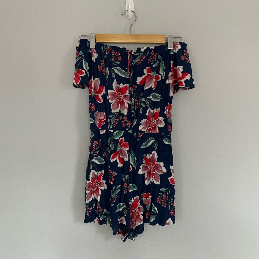 one clothing off the shoulder romper